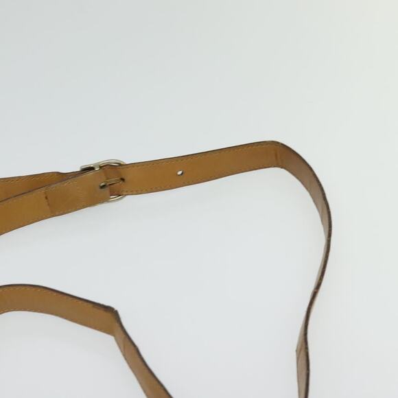 CELINE Macadam Canvas Shoulder Bag Brown Gold - Picture 8 of 13